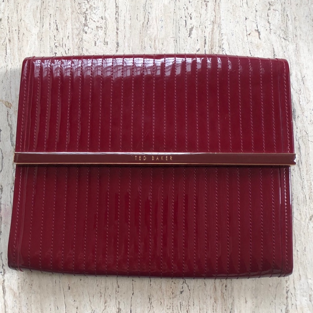 Beautiful Ted Baker Burgundy Clutch
